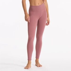 Vuori Rib Studio Legging size small in Marsala